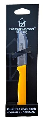 Diggers Keukenmes | 18 cm | Kunststof Handvat | Recht | RVS | Geel | Opening Handvat - DIG555 Diggers Keukenmes | 18 cm | Kunststof Handvat | Recht | RVS | Geel | Opening Handvat - DIG555