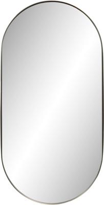 Ben Vita ovale spiegel met LED verlichting en anti-condens 50x100 cm Geborsteld RVS