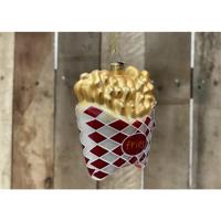 Ornament glas l5.40b8.5h11 cm k.rood kerst Decoris - Decoris - thumbnail