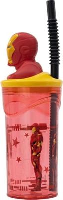 Beker met Rietje The Avengers Iron Man Rood 3D