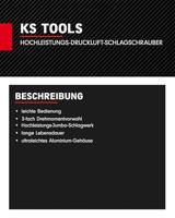 KS Tools 515.1315 515.1315 Pneumatische slagmoersleutel Draaimoment (max.): 488 Nm - thumbnail