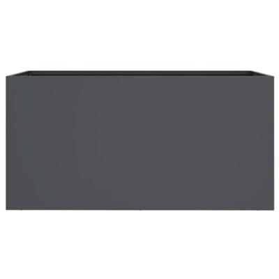VidaXL Plantenbak 62x30x29 cm staal antracietkleurig VidaXL Plantenbak 62x30x29 cm staal antracietkleurig