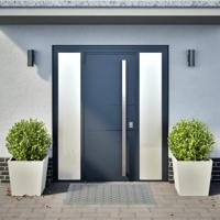 Plantenbakken 2 st 50x50x50 cm staal wit - thumbnail