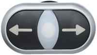 Eaton 216710 M22-DDL-S-X7/X7 Dubbele drukknop Plat, Rond Meerdere kleuren 1 stuk(s) - thumbnail