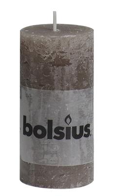 Bolsius Stompkaars Rustiek Taupe 100/50 mm