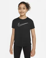 Nike Dri-Fit T-Shirt Meisjes Zwart - Maat 140 - Kleur: Zwart | Soccerfanshop - thumbnail