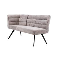 Tower Living Hoek Eetkamerbank 'Rosora' Rechts, Chenille, kleur Beige - thumbnail