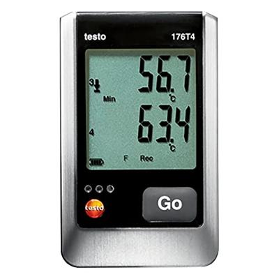 testo 176 T4 Temperatuur datalogger Te meten grootheid: Temperatuur -200 tot 1000 °C
