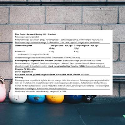 Astaxanthine 4mg Now Foods 60v-softgels