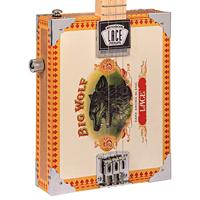 Lace Cigar Box Guitar Big Wolf 3-string 3-snarige elektrische gitaar - thumbnail