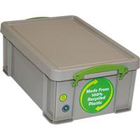 Really Useful Box opbergdoos 9 liter, gerecycleerd, grijs - thumbnail
