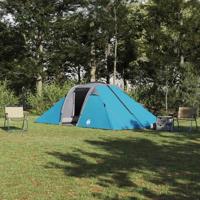 VidaXL Tunnel tent met dak met opslag blauw 510 x 240 x 156 cm taft - thumbnail