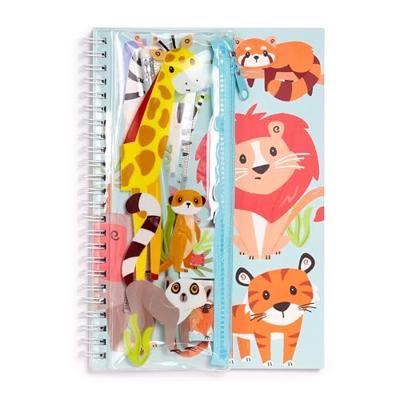 Zooniverse Ringgebonden Notitieboekje & 6-delige Schrijfset