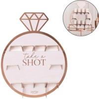 Ginger Ray tafeldecoratie shot standaard roze 44 cm | 5 stuks - thumbnail