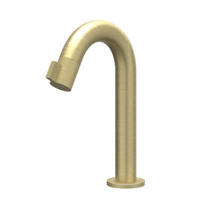 IVY Tribe Fonteinkraan Gebogen - Opbouw - Laag - Geborsteld Mat Goud PVD
