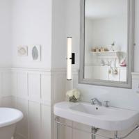 Searchlight Badkamer wandlampClamp 63cm zwart - 63126-1BK - thumbnail