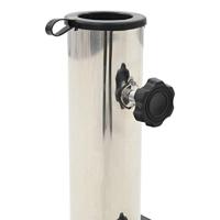 Parasolvoet vierkant 28,5 kg graniet zwart - thumbnail