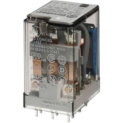 Finder 55.13.9.024.0000 Steekrelais 24 V/DC 10 A 3x wisselcontact 10 stuk(s) Tray