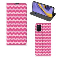 Samsung Galaxy A51 | Hoesje met Magneet | Waves Pink - thumbnail