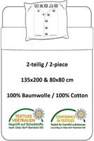 Dekbedovertrek Voetbal stadion - 100 x 135 cm - Katoen - thumbnail