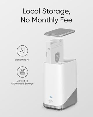 eufy Beveiliging eufyCam S3 Pro Add-on zonne-beveiligingscamera buiten draadloos, kleur nachtzicht, 4K-resolutie, Forever Power 2.0, gezichtsherkenning AI, uitbreidbare lokale opslag, geen