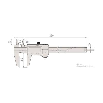 Mitutoyo digitale schuifmaat 0-200mm