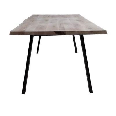 Old Inn - Boomstamtafel Eiken 220x100cm met Trapezium poot Smal