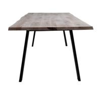 Old Inn - Boomstamtafel Eiken 220x100cm met Trapezium poot Smal - thumbnail