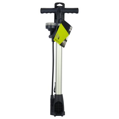 Dresco Fietspomp manometer 52 cm dunlop, presta, schrader ventiel zilver