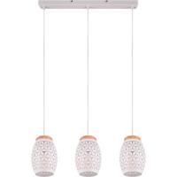 Moderne LED Hanglamp 3-Lichts - E27 Fitting - Mat Wit Metaal - thumbnail