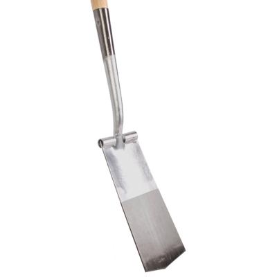 Draineerspade 13 cm met opstap en houten steel 76 cm Draineerspade 13 cm met opstap en houten steel 76 cm