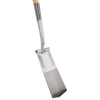 Draineerspade 13 cm met opstap en houten steel 76 cm - thumbnail