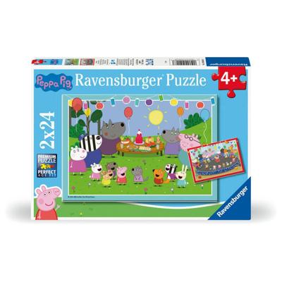Ravensburger Peppa Pig puzzelset - 2 x 24 stukjes - thumbnail