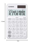 Casio SL-310UC Zakrekenmachine Wit Aantal displayposities: 10 werkt op zonne-energie, werkt op batterijen (b x h x d) 70 x 8 x 118 mm - thumbnail