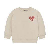 Daily7 winter sweater meisjes - zand - brushed backprint - thumbnail
