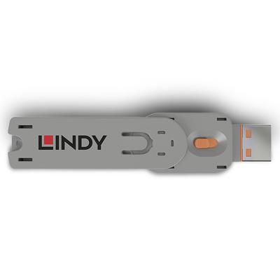 LINDY 40623 Sleutel voor USB-A-poort Oranje