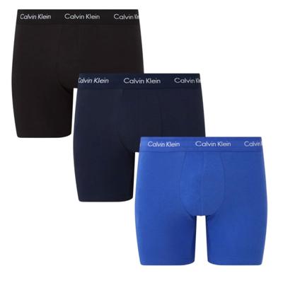 Calvin Klein 3-Pack Heren Boxershorts lang - Boxer Brief - Katoenen Onderbroek heren heren lange pijpjes - L - Zwart - Onderbroek heren heren -