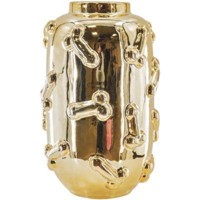 Housevitamin vaas dick goudkleurig 27 cm | 4 stuks