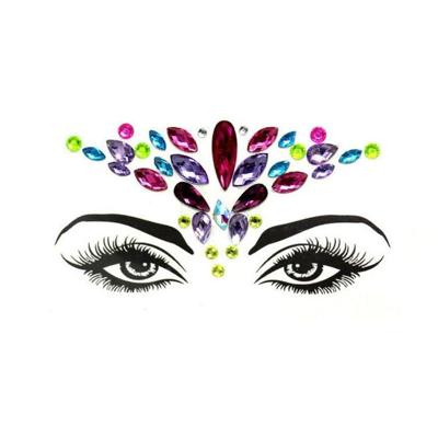 3 PC'S voorhoofd groene Masquerade make-up acryl gezicht sticker stijl: YT-13 3 PC'S voorhoofd groene Masquerade make-up acryl gezicht sticker stijl: YT-13