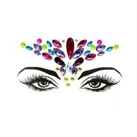 3 PC'S voorhoofd groene Masquerade make-up acryl gezicht sticker stijl: YT-13 - thumbnail