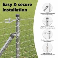 VidaXL Afrasteringspaal 13 pcs zilver staal - thumbnail