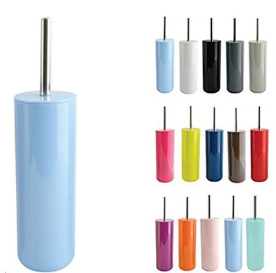 MSV Porto Toilet|wc-borstel houder - kunststof - pastel blauw - 38 cm