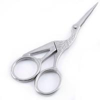2 stks kraan kleermaker Scissor Cross Stitch retro Craft naaien Scissor kleur: zilver - thumbnail