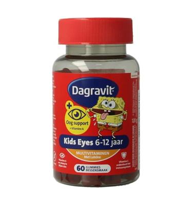 Dagravit Oogsupport Kids Eyes 6-12 Jaar Multivitaminen met Luteïne Gummies