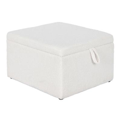 Kruk Home ESPRIT Wit Polyester Hout MDF 60 x 60 x 36 cm Kruk Home ESPRIT Wit Polyester Hout MDF 60 x 60 x 36 cm