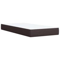 Boxspring met matras stof donkerbruin 80x200 cm - thumbnail