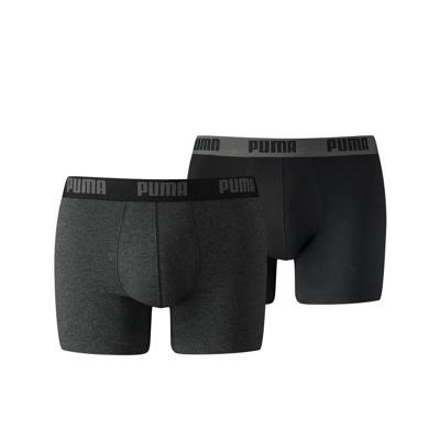 Boxer Puma Basic Zwart/Gris (2 uds) Maat M