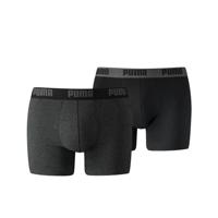 Boxer Puma Basic Zwart/Gris (2 uds) Maat M - thumbnail