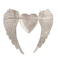 Clayre & Eef Wanddecoratie Vleugels 74x1x63 cm Goudkleurig IJzer - thumbnail