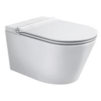Douche-WC Schutte Cesari Elektronisch Wandmontage Zonder Spoelrand met Slim WC-Zitting Schutte - thumbnail